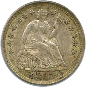 image for: 1857-O H10c PCGS AU55