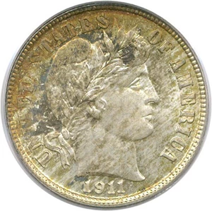 image for: 1911-D 10c PCGS SecurePlus MS66+
