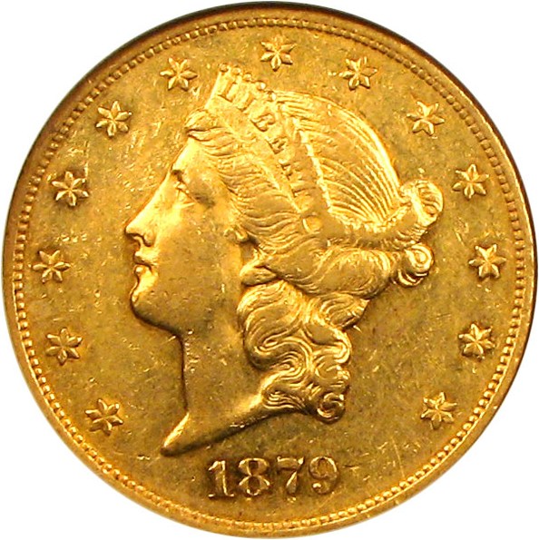 image for: 1879-O $20 NGC AU55 * Rarity *