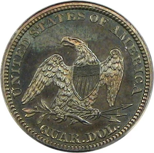image for: 1859 25c PCGS Proof 64 * Color *