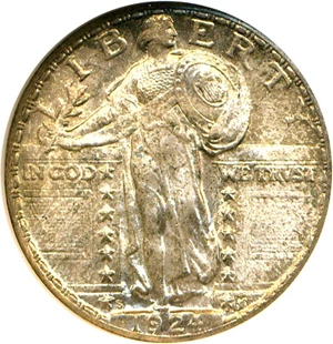 image for: 1924-S 25c NGC MS66