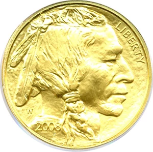 image for: 2008-W $25 PCGS MS69 (American Buffalo)