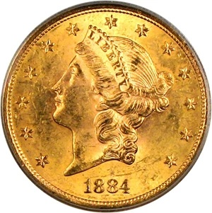 image for: 1884-S $20 PCGS MS63