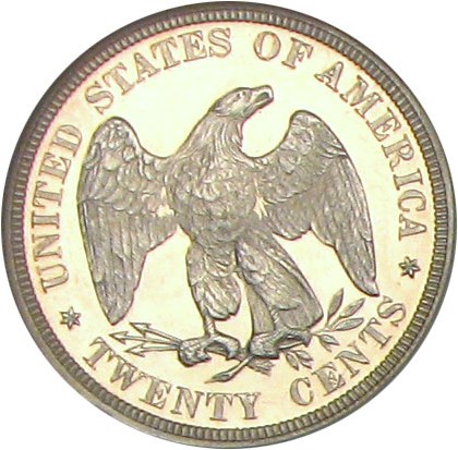 image for: 1876 20c NGC Proof 65 Cameo