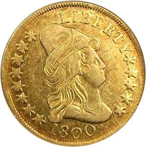 image for: 1800 $10 NGC AU50