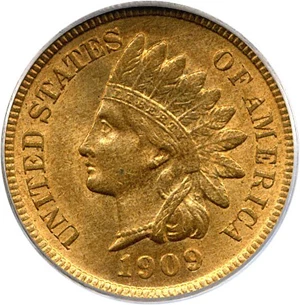 image for: 1909-S 1c PCGS MS64 RD (Indian)