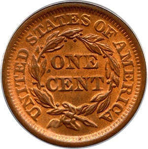 image for: 1850 1c PCGS MS64 RD