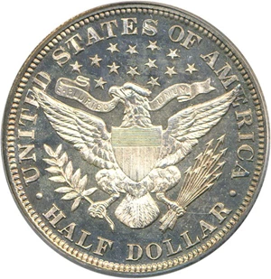 image for: 1893 50c PCGS Proof 65 Cameo