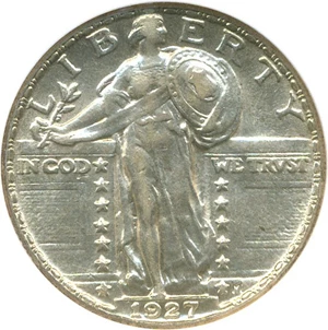 image for: 1927 25c NGC AU55