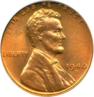 image for: 1940-D 1c PCGS MS67 RD (Omaha Bank Hoard)