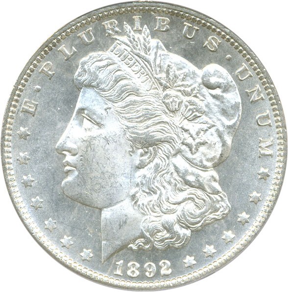 image for: 1892 $1 PCGS MS64 PL