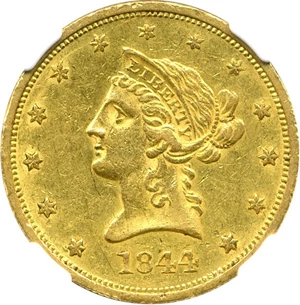 image for: 1844-O $10 NGC AU55