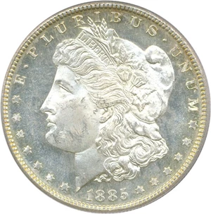image for: 1885-S $1 PCGS MS62 PL