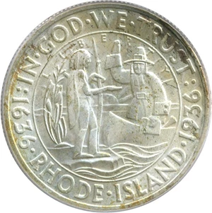 image for: 1936 Rhode Island 50c PCGS/CAC MS65