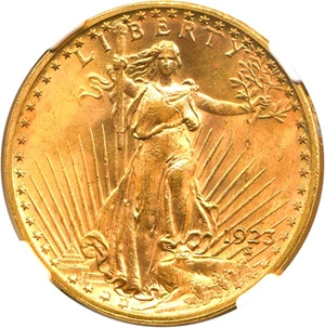 image for: 1923 $20 NGC MS65
