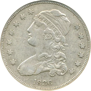 image for: 1836 25c DGS VF35 (Lightly Cleaned)