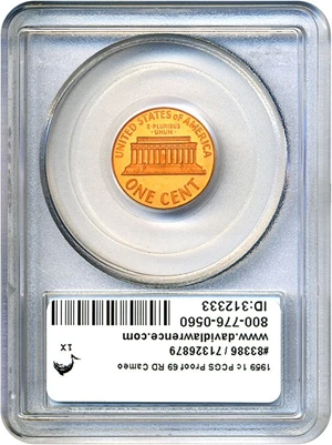 image for: 1959 1c PCGS Proof 69 RD Cameo