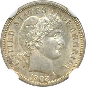 image for: 1902-O 10c NGC MS65