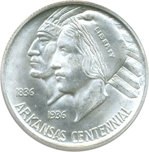image for: 1935-D Arkansas 50c PCGS MS66