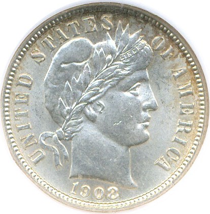 image for: 1908-O 10c NGC MS64