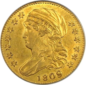 image for: 1809/8 $5 PCGS AU55