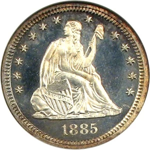 image for: 1885 25c NGC Proof 66