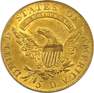 image for: 1809/8 $5 PCGS AU55