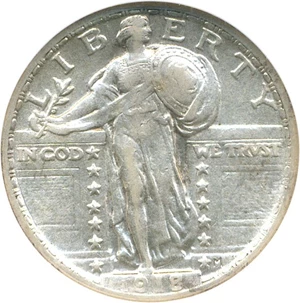 image for: 1918 25c NGC AU53