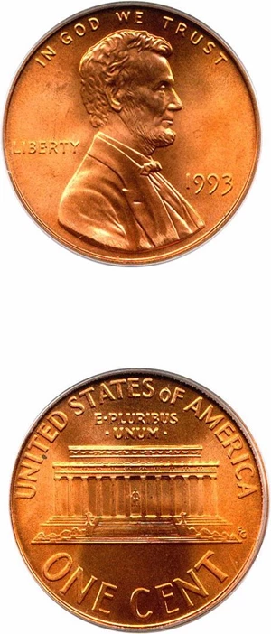 image for: 1993 1c PCGS MS68 RD