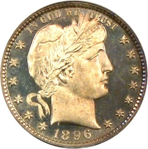image for: 1896 25c PCGS Proof 65 OGH