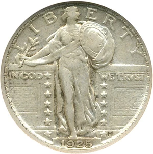 image for: 1925 25c NGC AU53