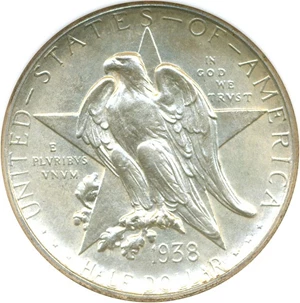 image for: 1938-D Texas 50c NGC MS65