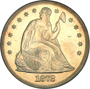 image for: 1872 $1 PCGS Proof 62