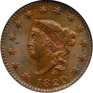 image for: 1820 1c NGC/CAC MS65 BN
