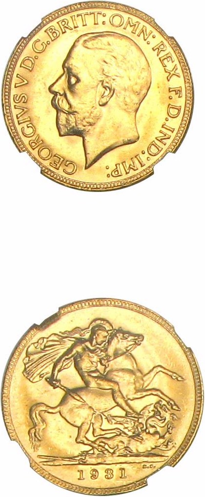 image for: Australia: 1931-P Sov NGC MS63 (KM-32)