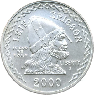 image for: 2000-P $1 PCGS MS70 (Leif Ericson)