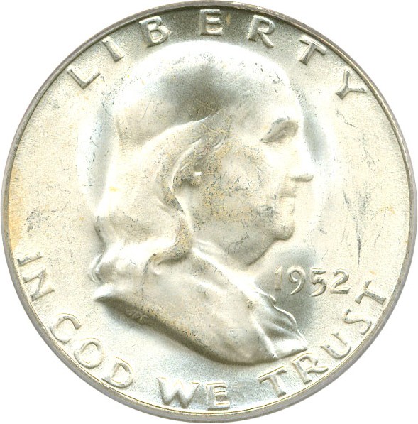 image for: 1952-S 50c PCGS MS64 FBL