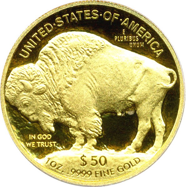 image for: 2008-W $50 PCGS Proof 70 DCameo (American Buffalo)