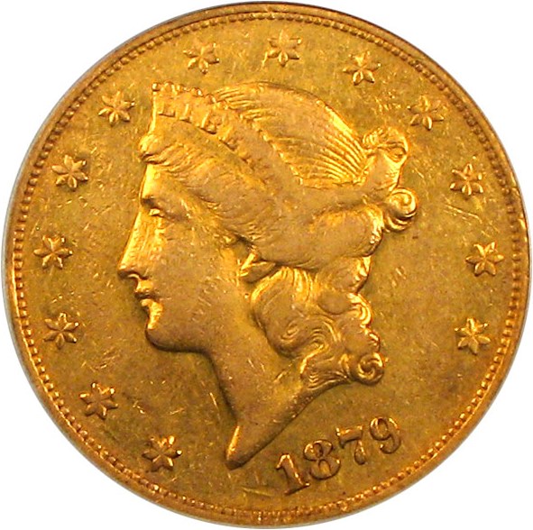 image for: 1879-O $20 PCGS VF35