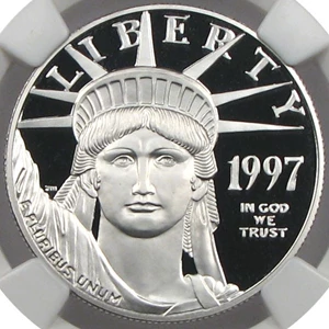image for: 1997-W $100 NGC Proof 70 UCameo (Platinum Eagle)