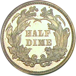 image for: 1867 H10C PCGS/CAC Proof 65 Cameo