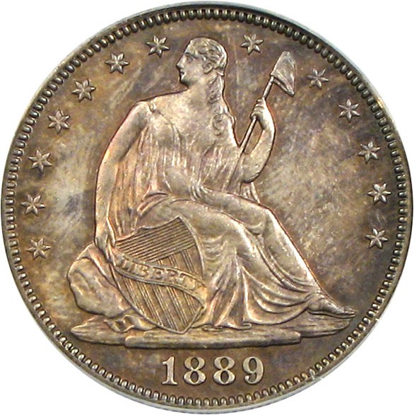 image for: 1889 50c PCGS/CAC Proof 64 *Color*