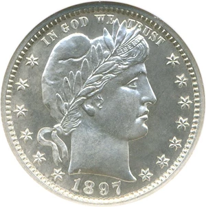 image for: 1897 25c NGC Proof 65