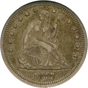 image for: 1877-S 25c NGC VF35