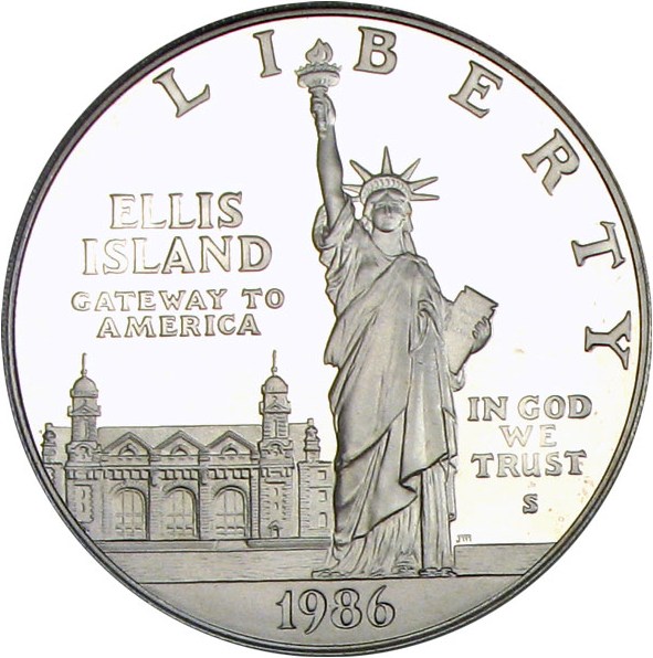 image for: 1986-S $1 PCGS Proof 69 DCameo (Statue Liberty)