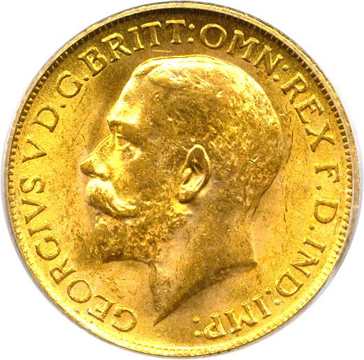 image for: Great Britain: 1913 Sov PCGS MS63