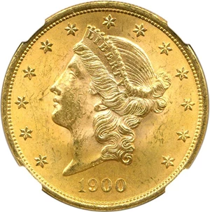 image for: 1900 $20 NGC MS64+