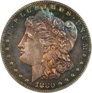 image for: 1880 $1 PCGS/CAC Proof 64 * Color *