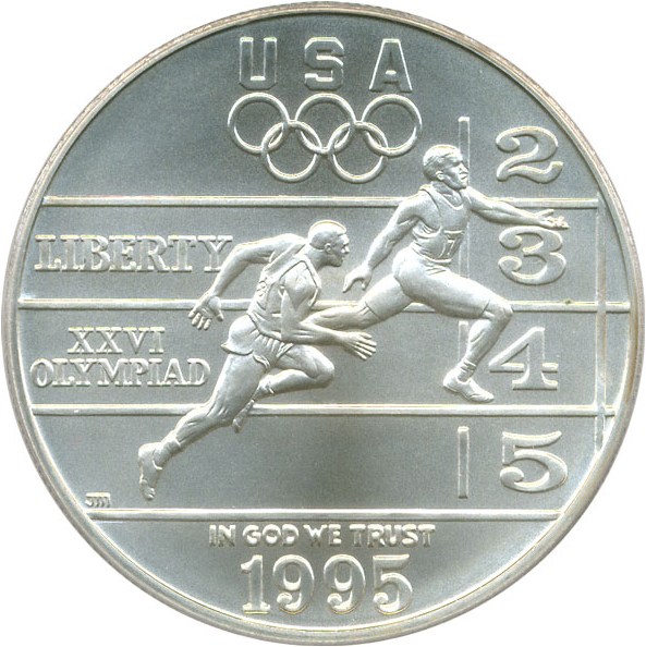 image for: 1995-D $1 PCGS MS69 (Olympic Track & Field)
