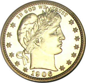 image for: 1906 25c NGC/CAC Proof 66